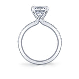 Auravie Channel Set Double Row Diamond Engagement Ring - Lacey