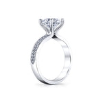 Auravie Channel Set Double Row Diamond Engagement Ring - Lacey