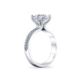 Auravie Channel Set Double Row Diamond Engagement Ring - Lacey