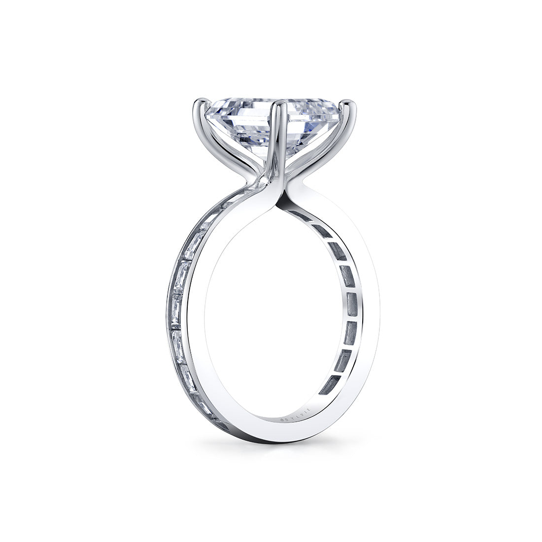 Auravie Channel Set Baguette Engagement Ring - Hania