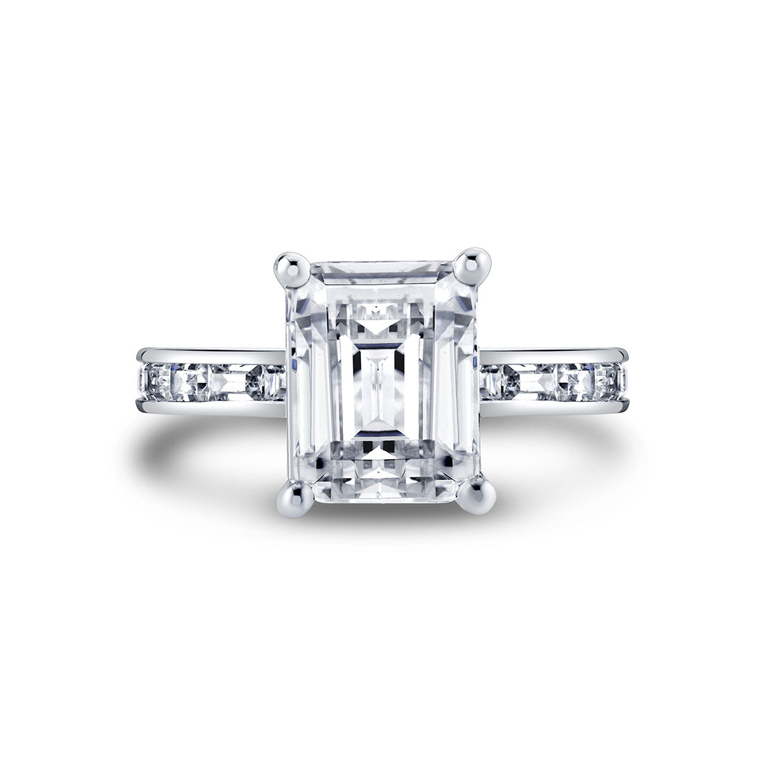 Auravie Channel Set Baguette Engagement Ring - Hania