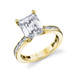 Auravie Channel Set Baguette Engagement Ring - Hania