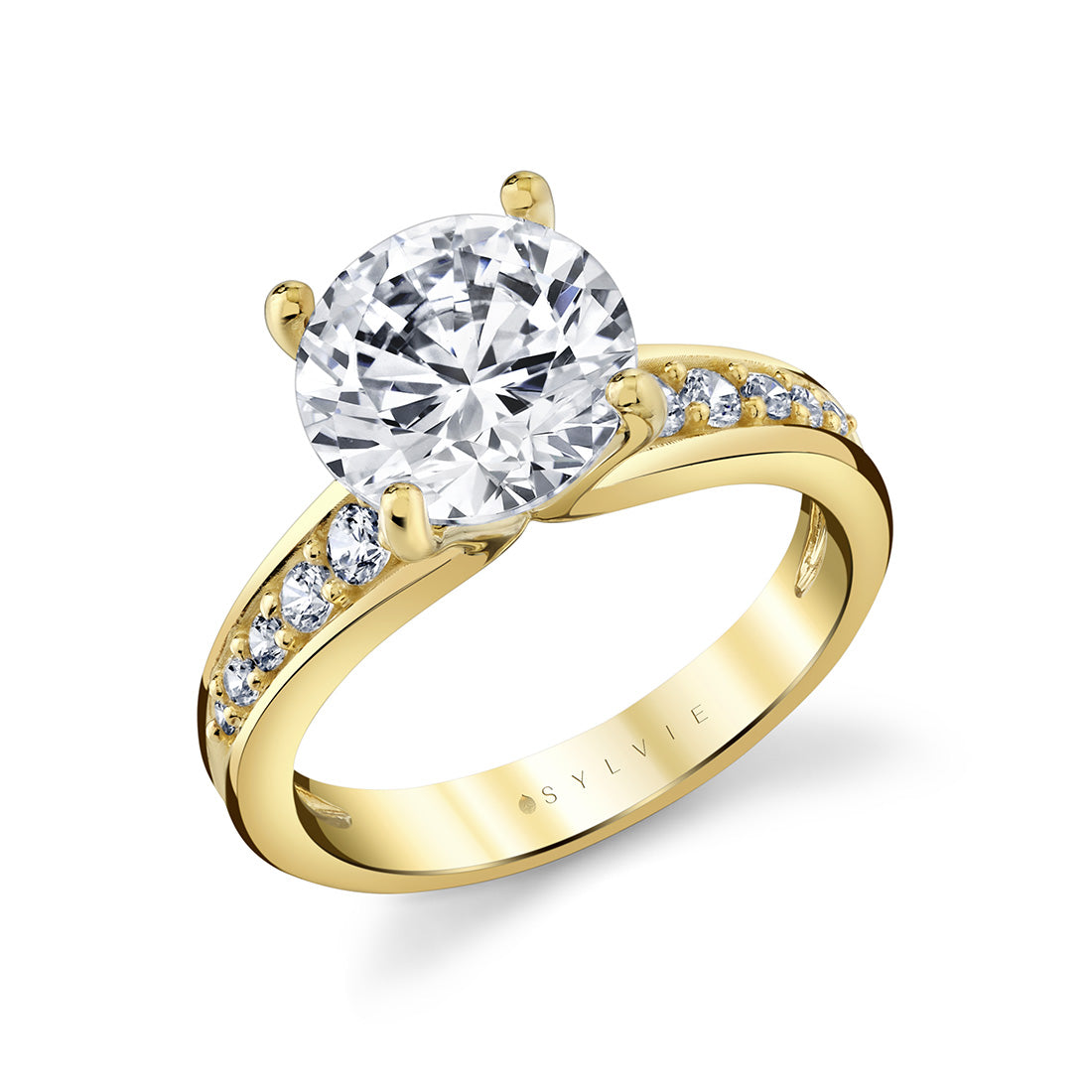 Auravie Channel Set Graduated Diamond Engagement Ring - Kalla