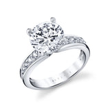 Auravie Channel Set Graduated Diamond Engagement Ring - Kalla