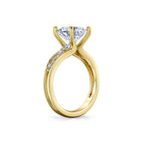 Auravie Channel Set Graduated Diamond Engagement Ring - Kalla