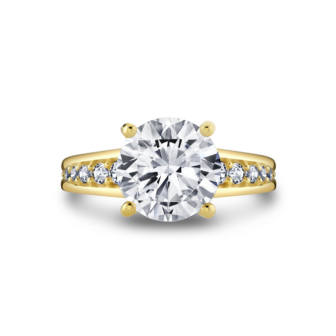 Auravie Channel Set Graduated Diamond Engagement Ring - Kalla