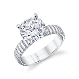 Auravie Flush Set Diamond Engagement Ring - Elara