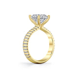 Auravie Flush Set Diamond Engagement Ring - Elara