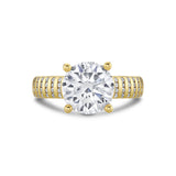 Auravie Flush Set Diamond Engagement Ring - Elara