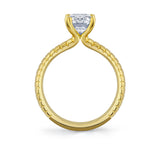 Auravie Engraved Solitaire Engagement Ring - Thalia