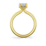 Oval Cut Solitaire Hidden Halo Engagement Ring - Briar