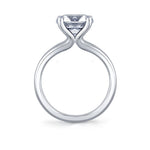 Round Cut Solitaire Split Shank Engagement Ring - Jovie