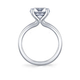Round Cut Solitaire Split Shank Engagement Ring - Jovie