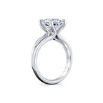 Round Cut Solitaire Split Shank Engagement Ring - Jovie