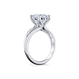 Round Cut Solitaire Split Shank Engagement Ring - Jovie