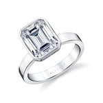 Auravie Bezel Hidden Halo Engagement Ring - Jean