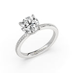 Round Cut Channel Set Diamond Engagement Ring - Genesis