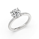 Round Cut Channel Set Diamond Engagement Ring - Genesis