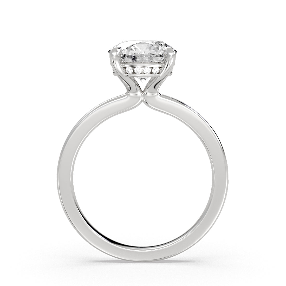 Round Cut Channel Set Diamond Engagement Ring - Genesis