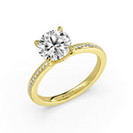 Round Cut Channel Set Diamond Engagement Ring - Genesis
