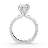 Auravie Grooved Engagement Ring - Romy