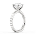 Auravie Grooved Engagement Ring - Romy