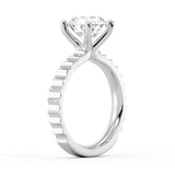 Auravie Grooved Engagement Ring - Romy