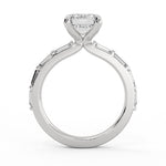 Auravie Bezel Baguette Engagement Ring - Rayna
