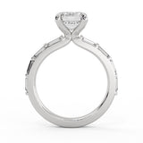 Auravie Bezel Baguette Engagement Ring - Rayna