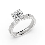 Auravie Panel Solitaire Engagement Ring - Scout