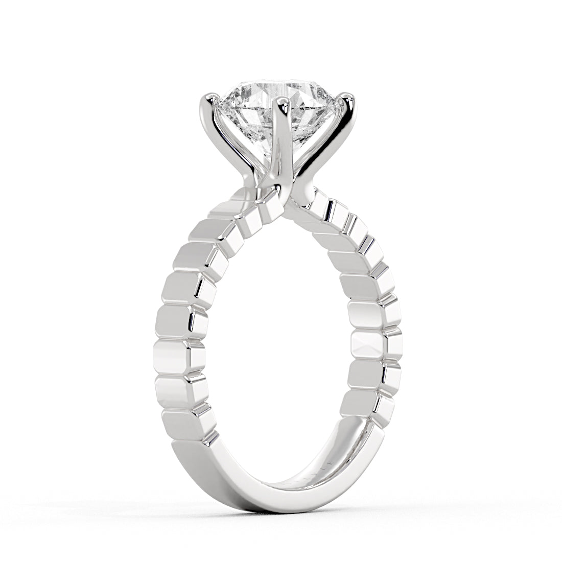Auravie Panel Solitaire Engagement Ring - Scout