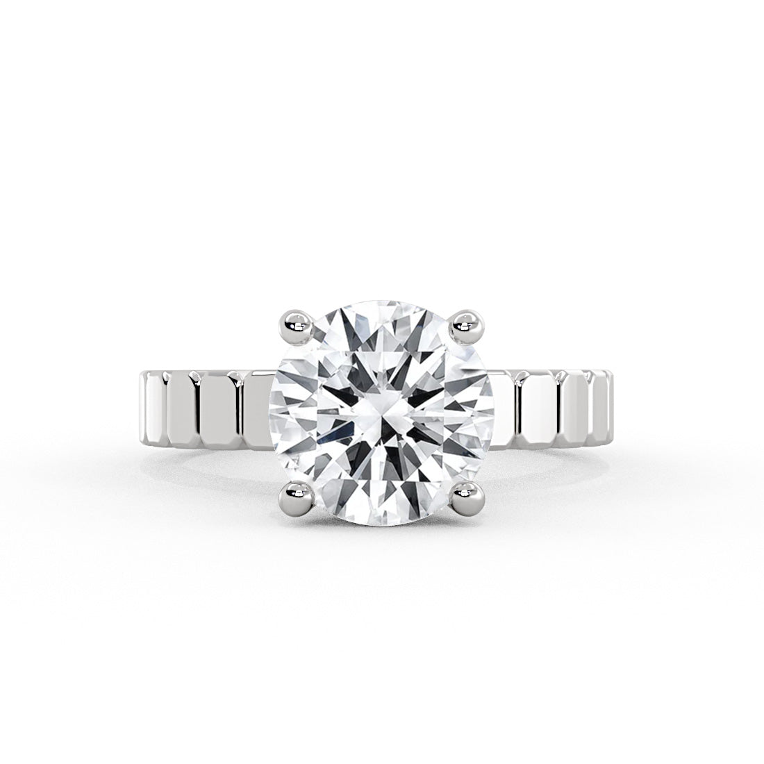 Auravie Panel Solitaire Engagement Ring - Scout