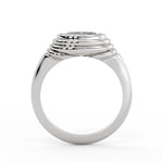 Auravie Ripple Bezel Engagement Ring - Stevie