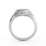 Auravie Ripple Bezel Engagement Ring - Stevie
