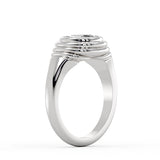 Auravie Ripple Bezel Engagement Ring - Stevie