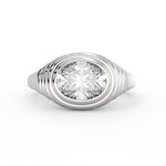 Auravie Ripple Bezel Engagement Ring - Stevie