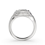 Auravie Ripple Bezel Diamond Engagement Ring - Winnie