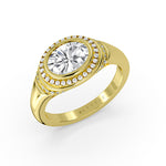 Auravie Ripple Bezel Diamond Engagement Ring - Winnie