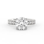 Auravie Bezel Baguette Engagement Ring - Lilah