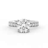 Auravie Bezel Baguette Engagement Ring - Lilah