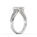 Auravie Bezel and Channel Diamond Engagement Ring - Jane