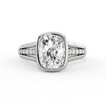 Auravie Bezel and Channel Diamond Engagement Ring - Jane