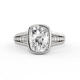 Auravie Bezel and Channel Diamond Engagement Ring - Jane