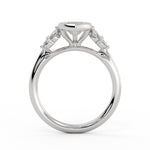 Marquise Cut Bezel Set Multi Stone Engagement Ring - Delia