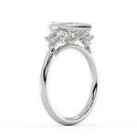 Marquise Cut Bezel Set Multi Stone Engagement Ring - Delia