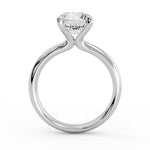 Round Cut Tapered Solitaire Engagement Ring - Gloria