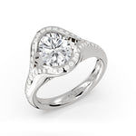 Shell Auranova Riva Flush Set Diamond Engagement Ring - Maxine