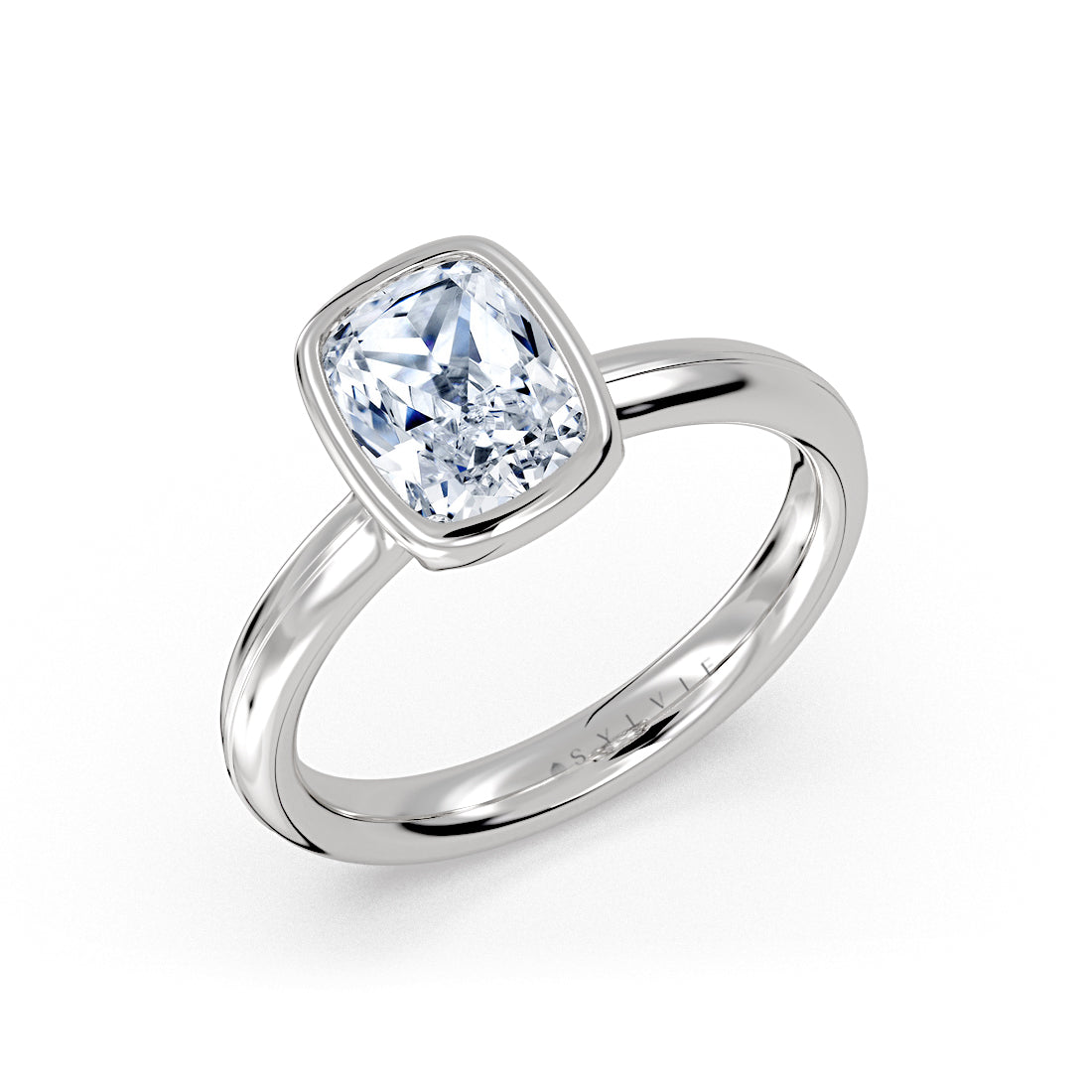 Auravie Bezel Solitaire Engagement Ring - Lucille