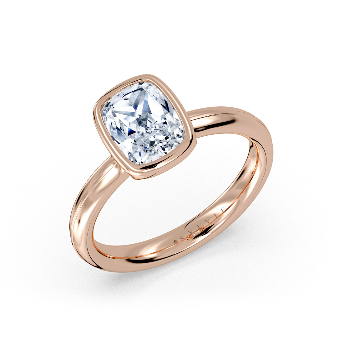 Auravie Bezel Solitaire Engagement Ring - Lucille