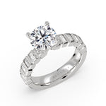 Auravie Bezel Baguette Engagement Ring - Nellie